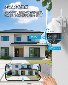 hƃJ O CX 500fΉ 4Zbg AIľm ǔ@\ 24Ԙ^ 360°SʊĎ OhƃJ IP67h WIFI  ĎJ  o ԃJ[Î 