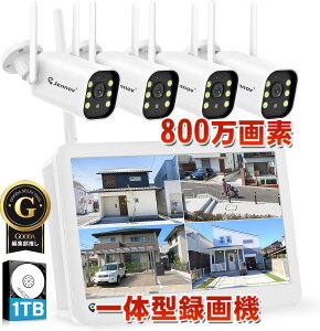 �h�ƃJ���� ���C�����X ���O 800����f�Ή� �t�����j�^�[�t�� 4��Z�b�g4K���j�^�[�t�� 130°�L�p 1TBHDD���� 24���Ԙ^��@�\ AI�l�̌��m�@�\�t�� �h�ƃJ�����Z�b�g �J���[�Î��B�e �l���Z���T�[ 