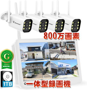 �h�ƃJ���� ���C�����X ���O 800����f�Ή� �t�����j�^�[�t�� 4��Z�b�g4K���j�^�[�t�� 130°�L�p 1TBHDD���� 24���Ԙ^��@�\ AI�l�̌��m�@�\�t�� �h�ƃJ�����Z�b�g �J���[�Î��B�e �l���Z���T�[ 