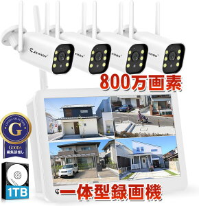 �h�ƃJ���� ���C�����X ���O 800����f�Ή� �t�����j�^�[�t�� 4��Z�b�g4K���j�^�[�t�� 130°�L�p 1TBHDD���� 24���Ԙ^��@�\ AI�l�̌��m�@�\�t�� �h�ƃJ�����Z�b�g �J���[�Î��B�e �l���Z���T�[ 