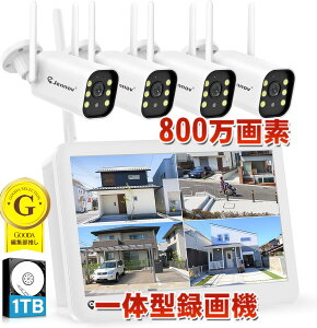 �h�ƃJ���� ���C�����X ���O 800����f�Ή� �t�����j�^�[�t�� 4��Z�b�g4K���j�^�[�t�� 130°�L�p 1TBHDD���� 24���Ԙ^��@�\ AI�l�̌��m�@�\�t�� �h�ƃJ�����Z�b�g �J���[�Î��B�e �l���Z���T�[ 