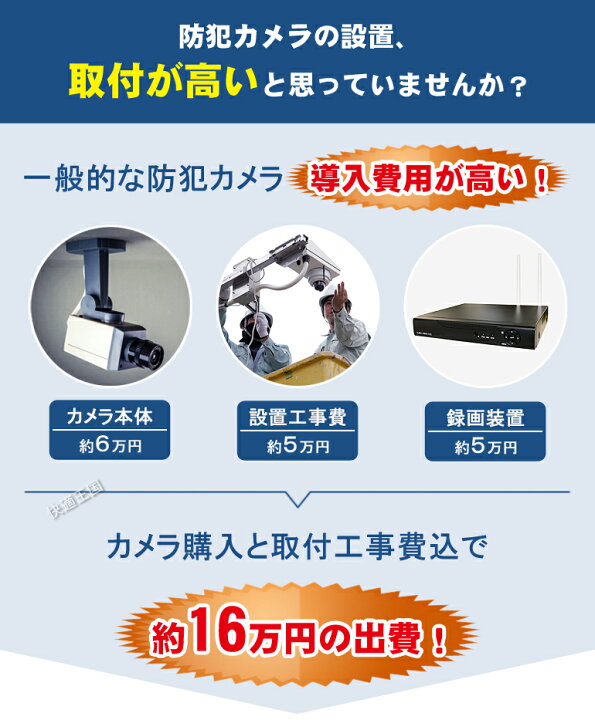 楽天市場】【月間優良ショップ】20台限定！送料無料！防犯カメラ 