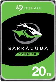Seagate BarraCuda 3.5インチ 20TB 内蔵 ハードディスク HDD PC 1年保証 6Gb/s 256MB 7200rpm 正規代理店品