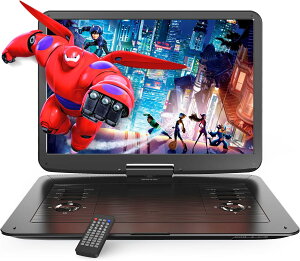 �y�����ŁE15.4�C���`���ʁE1�N�ۏ؁z�|�[�^�u��DVD�v���[���[ 17.9�^ 1280*800 �t�� dvd�v���[���[ ��e�ʃo�b�e���[ 6���Ԓ����Đ� ���[�W�����t���[ CPRM�Ή� ���W���[���@�\ 270°��]�\ SD/US