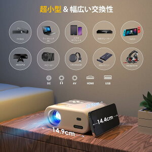vWFN^[ ^18000LMPx5GWiFi&Bluetoothuڑ Zey1080P𑜓xz 邳vX 4KΉ z[vWFN^[ `␳ tHDz[VA^[ ƒp300"ʃ~jȃGly