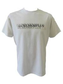 【LUXEAKMPLUS/リュクスエイケイエムプラス】 LAT-23007-WHITE ホワイト メンズ マルチロゴ 半袖 Tシャツ クルーネック ストレッチ ゴルフ デイリー インナー/L XLサイズ