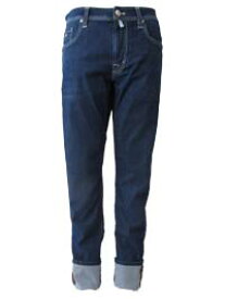 tramarossa トラマロッサ 414-23071026-521 ネイビー MICHELANGELO ZIP メンズ ジーンズ デニムパンツ スーパーストレッチ 6 MONTH テーパード 薄手 インディゴ染/34サイズ