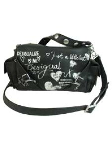 �yDesigual/�f�V�O�A���z�l�C���f�� 25WAXPA6-2000 �u���b�N ��35%OFF�����^�[�v�����g�{�E�����O�o�b�O �V�����_�[�o�b�O �~�f�B�A���T�C�Y �t�F�C�N���U�[ ���f�B�\�X