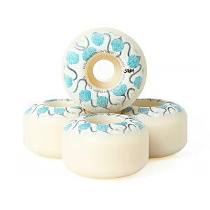STRUSH WHEELS  GHOST / Kazuaki Yakushijin Model  - 53mm 101a (Art by WOODBRAIN) �X�g���b�V�� �E�B�[�� ��t�_�a���V�O�l�`���[�E�B�[�� �E�B�[�� �X�P�[�g�{�[�h