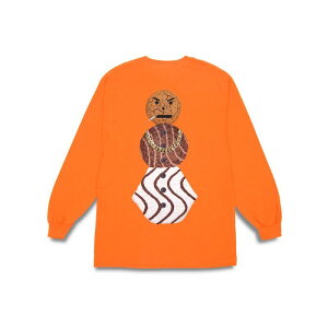 QUARTERSNACKS  SNACKMAN LONGSLEEVE TEE  - ORANGE �N�H�[�^�[�X�i�b�N�X ����T T�V���c