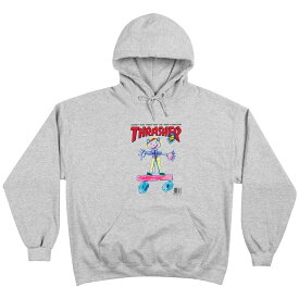 THRASHER "KID COVER HOODIE" - GREY