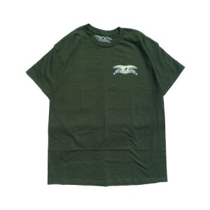 "BASIC EAGLE CHEST TEE" - FOREST GREEN