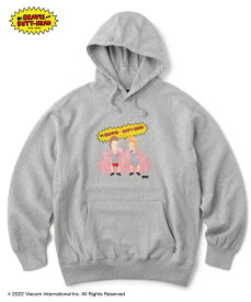 FTC x BEAVIS AND BUTT-HEAD "CHEWING GUM PULLOVER HOODY" - GRAY