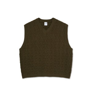 POLAR SKATE CO.  ALEX VEST  - BROWN�|�[���[ �X�P�[�g �j�b�g �Z�[�^�[ �x�X�g
