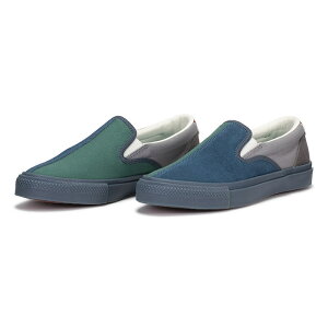 CONVERSE "CS SLIP-ON SK SAYHELLO +" - BLUE/GREEN/GRAYRo[X vX XP[g{fBO ZCn[ Xb|