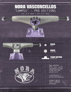 THUNDER TRUCKS " CAMPUS / NORA VASCONCELLOS pro edition " - 147 : 8.0 AXLE T_[ gbN mEoXRZX XP[g{[h gbN LpX JbW