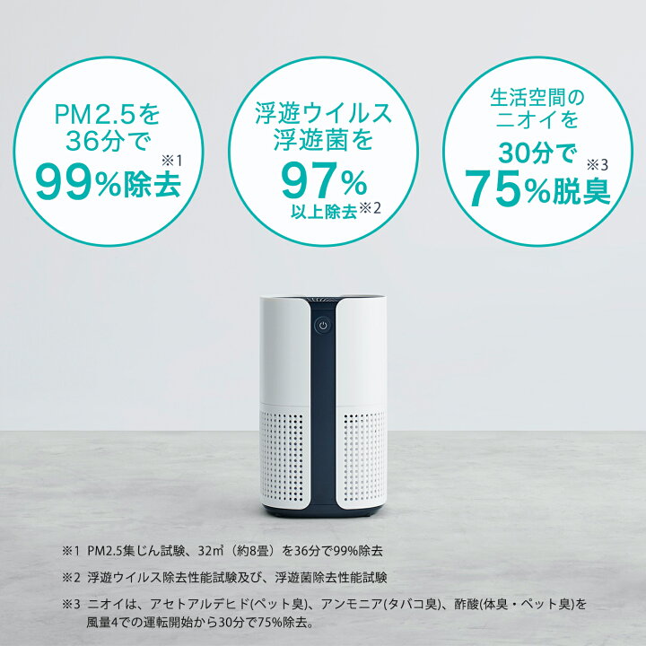 楽天市場】空気清浄機 360度 強力 脱臭 空気清浄器 ウイルス対策 PM2.5 