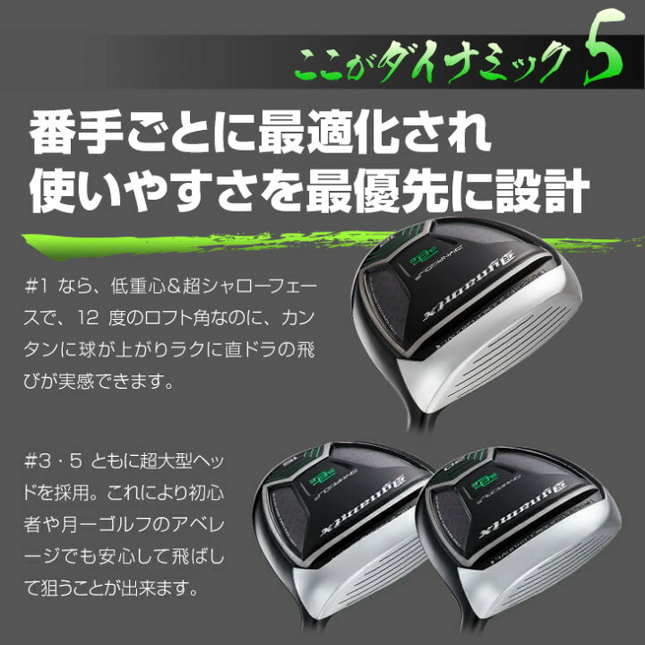 楽天市場】ゴルフ フェアウェイウッド メンズ 3w 5w 2本セット  