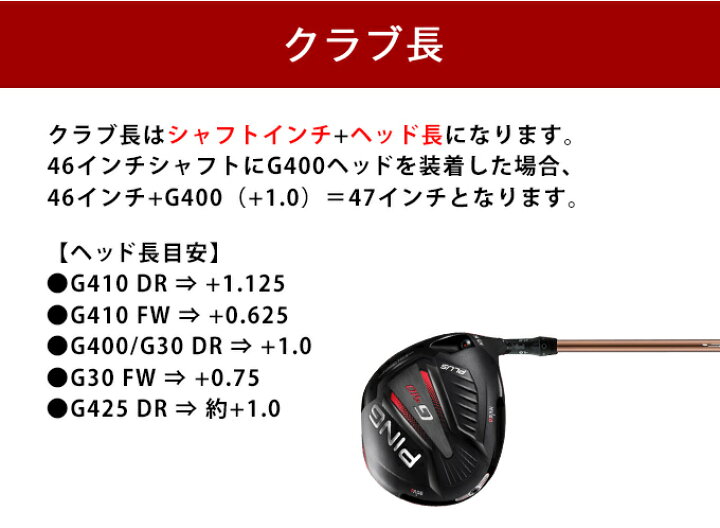 レフティ】PING G410 SFTドライバーリシャフトアッタスダース6S