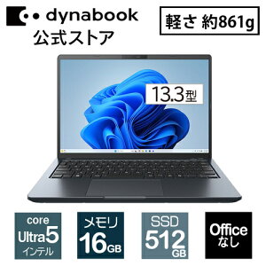y[J[Ézdynabook GR/ZZ(W6GRZZ5FAM)(Windows 11 OfficeȂ 13.3^Ch(16F10)WUXGA PxEFxELp Core Ultra 5 125U 16GB 512GB SSD lrubN)