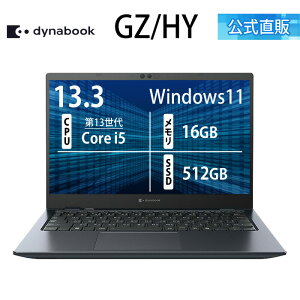 �y���[�J�[�����E���́z�y����؏��i�zdynabook GZ/HY(W6GZHY5CAL)(Windows 11 Office�Ȃ� 13.3�^���C�hFHD ���P�x�E���F���x�E�L����p Core i5-1340P 512GB SSD �I�j�L�X�u���[)
