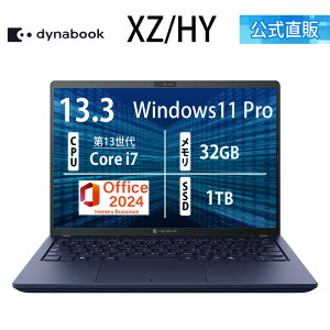 �y3���Ԍ���P3�{:�`2/15 23:59�܂Łz�y���[�J�[�����E���́z�y����؏��i�zdynabook XZ/HY(W6XZHY7PCL)(Windows 11 Pro Office���� 13.3�^���C�h(16�F10)WUXGA ���P�x�E���F���x�E�L����p Core i7-1360P 32GB������ 1TB 