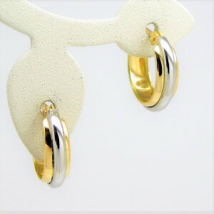 Pt900 �v���`�i K18 �C�G���[�S�[���h �t�[�v�s�A�X 3mm×12mm �����Y ���f�B�[�X