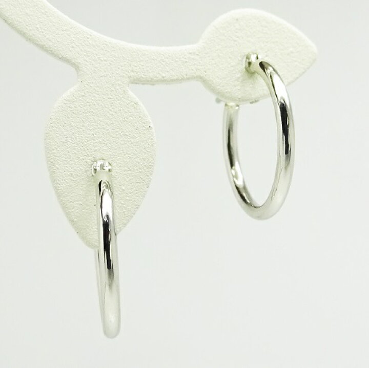 楽天市場】Pt900 プラチナ パイプ フープピアス 1.5mm×15mm メンズ 