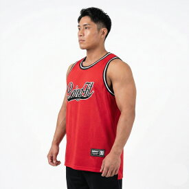 【LINE追加で300円OFF】BEINGFIT タンクトップ メンズ トレーニングウェア メッシュ 筋トレ ジムウェア 正規品 マッスルフィット 通気性 吸汗速乾 ロゴ ナンバリング ノースリーブ ウェア 男性 ジム ボディビル 夏 黒 赤 大きいサイズ