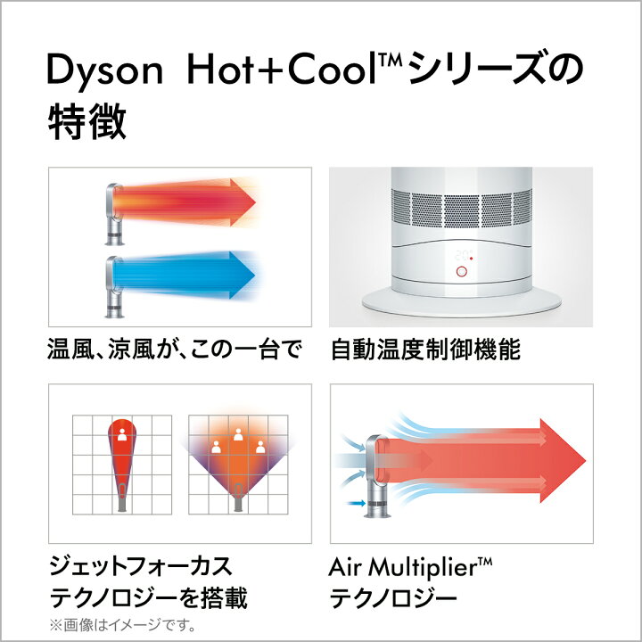 楽天市場】ダイソン Dyson Hot+Cool AM09WN N ファンヒーター 扇風機 暖房 ホワイト/ニッケル : Dyson公式 楽天市場店