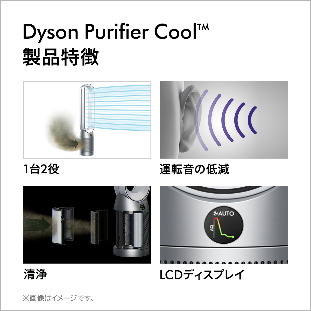 楽天市場】花粉・ウイルス対策 ダイソン Dyson Purifier Cool TP07 WS
