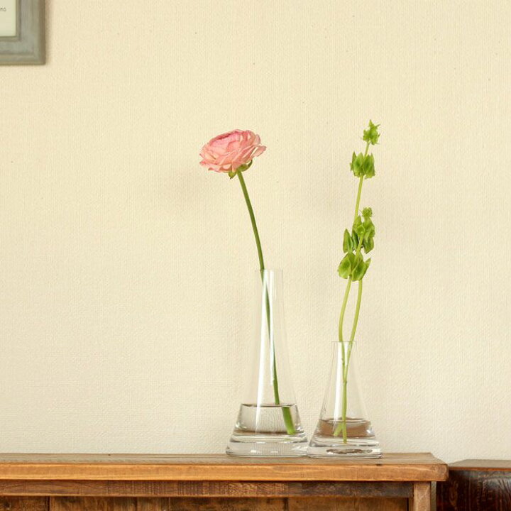 楽天市場 おしゃれな花瓶 一輪飾るだけで絵になる 富士山の形がお洒落なfujiグラスショートタイプ 植物は商品に含まれません ｅ 花屋さん