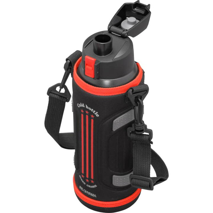 楽天市場 ポイント倍 水筒 1リットル Db 1000 送料無料 キッズ 直飲み 子供 ワンタッチ 軽量 洗いやすい 紐 カバー 紐付き 保冷 水分補給 お弁当 ランチ 部活 スポーツ レジャー シンプル 飲み物 二重構造 レッド ブルー アイリスオーヤマ Joyライト