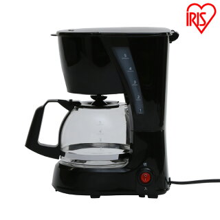 【あす楽】コーヒーメーカーCMK-650-Bアイリスオーヤマコーヒーメーカーおしゃれドリップコーヒーガラス容器家庭用保温機能抽出簡単保温コーヒーホット紙フィルター不要メッシュフィルター新生活