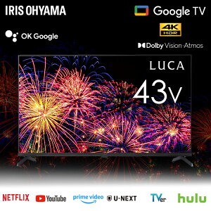 �A�C���X�I�[���} LUCA 4K�X�}�[�g�t���e���r 43V�^ 43�C���` Google TV 4K�`���[�i�[ LT-43UGX-G1 *