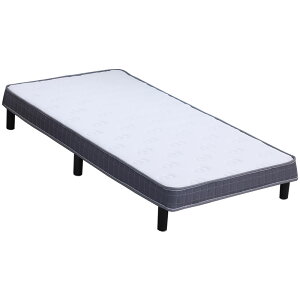 脚付きベッド 簡易ベッド 一体型マットレス 脚付きマットレス 高反発 ウレタンマット ふんわり生地 Sサイズ SSサイズ すのこ 通気性 耐久性 体圧分散 組立簡単 圧縮梱包 硬めの寝心地 シング