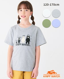 【ブランド直営】 楽LUCK TEE クマ [120cm~170cm] トップス 半袖 Tシャツ マーくん キャンプ アウトドア 通学 子供服 キッズ 夏 KRIFF MAYER KIDS クリフメイヤーキッズ【2024SS】