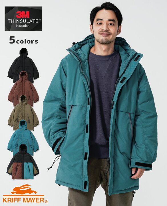 楽天市場 ブランド直営 ビッグシルエット中綿マウンテンパーカージャケット メンズ アウター シンサレート マンパ オーバーサイズ キャンプ キャンパー アウトドア 防寒 カジュアル 秋 冬 Kriff Mayerクリフメイヤー 21fw Kriff Mayer 直営ショップ Alex