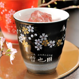【名入れ専門】【名入れギフト 陶器】有田焼陶器カップ　赤富士　焼酎カップ
