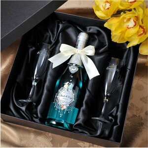 ������ SXX �f�R�{�g�� �X�p�[�N�����O���C�� �V�����p�� �u���[�E�I�u�E�}���A & ���܂����V�����p���O���X 2�_ �N���X�^���n�[�g�`���[���E���{���t �z����BOX����