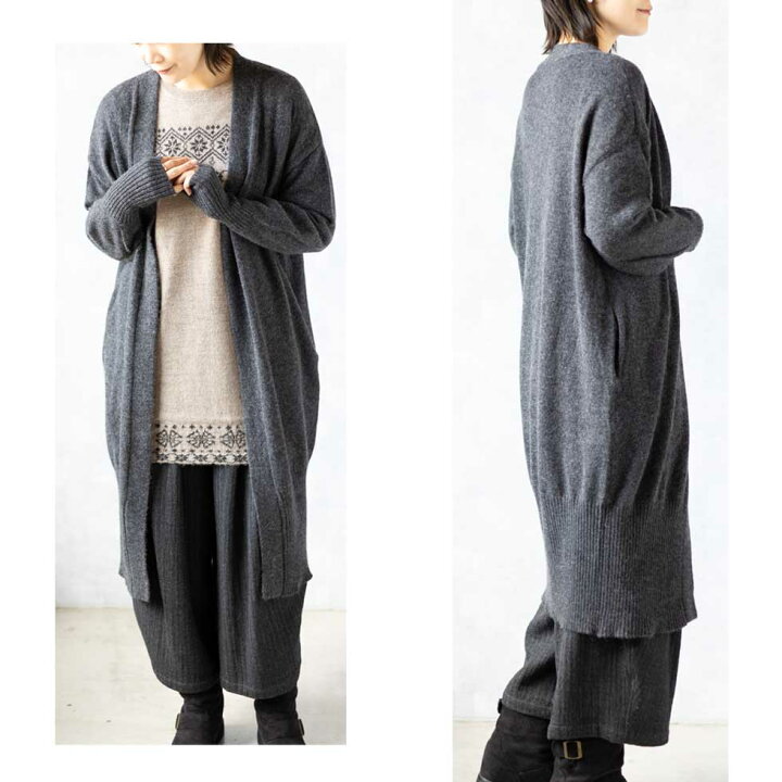 楽天市場】『ヤク100％ロングトッパーカーディガン（コーディガン  