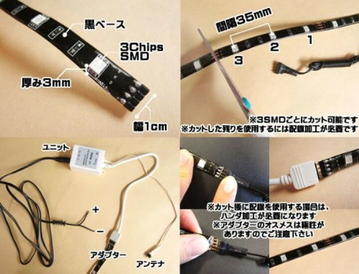 楽天市場 送料無料 特売セール Ledテープ 白ベース 5m 600連 Smd 正面発光 12v 防水 ブルー レッド グリーン ホワイト ピンク イエロー E Auto Fun