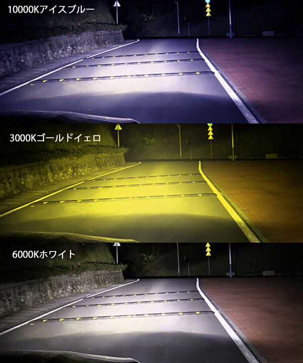 楽天市場 Ledフォグランプ H8 H11 H16 Hb3 Hb4 Hir2 Psx26 3色温度切替 Csp1860チップ 30w 8000lm ホワイト イエロー アイスブルー 3色切替 2本 E Auto Fun