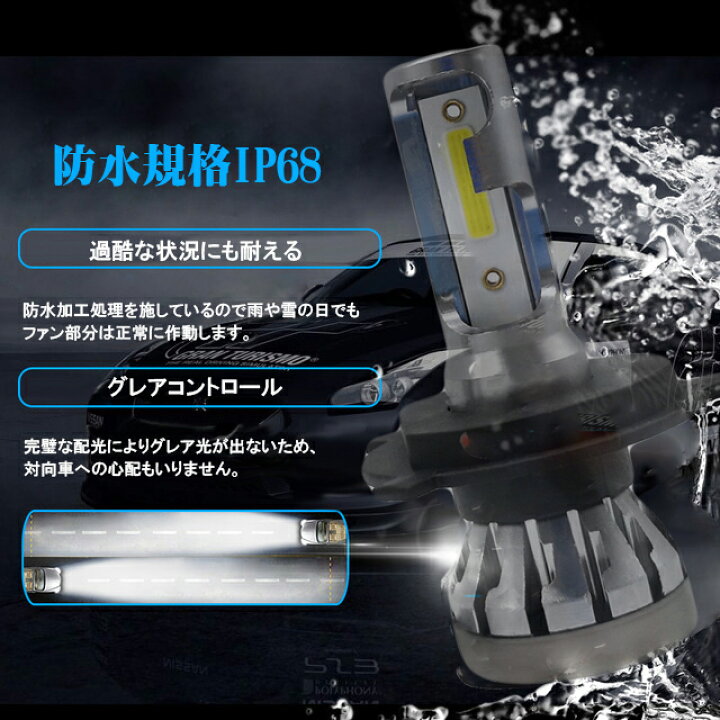 楽天市場】LEDヘッドライト H4 H7 H8 H11 H16 HB3 HB4 H1 H3 アメリカBridgeluxCOBチップ採用 超コンパクト冷却ファンレス式 40W 8000LM 6000K 2本セット MINI6 : e-auto fun 楽天市場】LEDヘッドライト H4 H7 H8 H11 H16 HB3 HB4 H1 H3 アメリカBridgeluxCOBチップ採用 超コンパクト冷却ファンレス式 40W 8000LM 6000K 2本セット MINI6 : e-auto fun