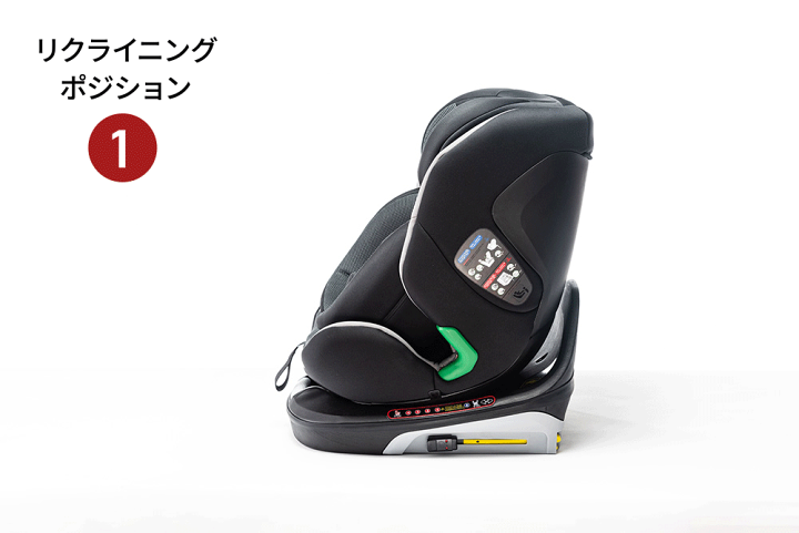 ターンピット グレー 360度回転式 ISOFIX ロングユース ( 1台