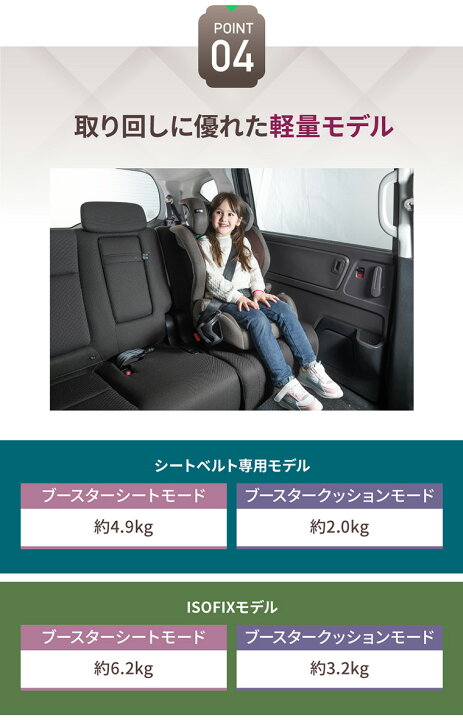 楽天市場】【リクライニング機能＆ブースター切替 R129適合 新型 