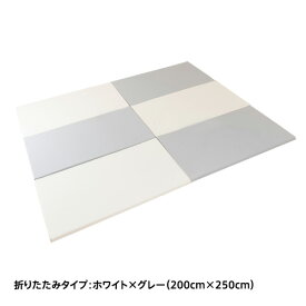 【選べる2タイプ/3サイズ】プレイマット シームレス＆折りたたみ 大判＆コンパクト厚手 防水 床暖房対応 広々 ホワイト マット キッズマット ベビーマット ベビー 大きいサイズ プレット Plet ネビオ Nebio
