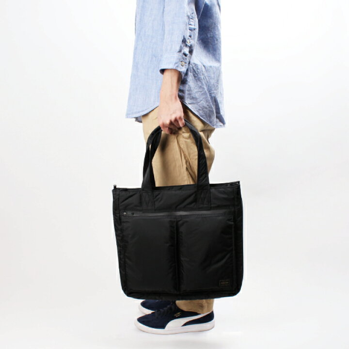 楽天市場 楽天ランキング1位 購入特典あり Porter Tribe ポーター トライブ バッグ トートバッグ ショルダーバッグ ショルダー ブランド 2way ナイロン 軽量 通勤 通学 日本製 吉田カバン Pc メンズ ブラック 黒 人気 Morita Co Online Store