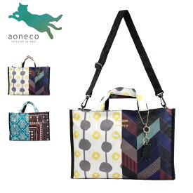 aoneco(アオネコ) トートバッグ TOTE トート 2WAY 大人 斜めがけ ショルダー ショルダーバッグ 猫 レディース ブランド 【 SYABON × aoneco 】 コラボ ファスナー付き 大容量 かわいい アオネコ 正規品