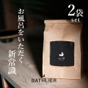 お風呂に入れるだけ！「お風呂の炭 BATHLIER（バスリエ）」（光触媒の浴用炭）［2袋セット］【入浴剤 清潔 加齢臭 塩素中和 消臭 弱アルカリ性 冷え症 感染症防止 残り湯洗濯 追い炊き可 ギフト 父の日 母の日 敬老の日】